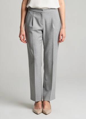 Pantalon slim taille normale taille normale gris SUNCOO femme
