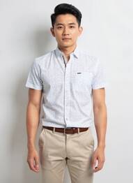 Chemise manches courtes poches bleu KAPORAL homme