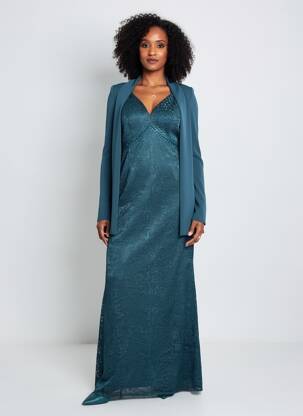 Robe longue sans manche sans manche vert LAUTINEL PARIS femme