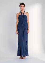 Robe longue sans manche sans manche bleu SPECIAL DAY femme