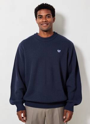 Pull stretch manches longues bleu MAISON LABICHE homme
