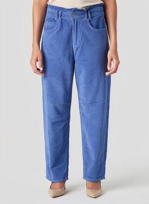Pantalon droit stretch taille normale bleu FREEMAN T.PORTER femme