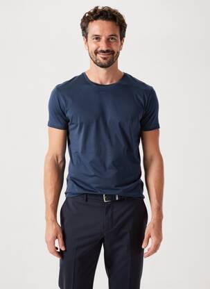 T-shirt stretch manches courtes bleu SLOGGI homme