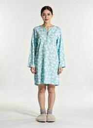 Chemise de nuit stretch bleu MASSANA femme