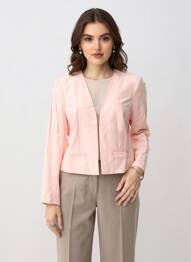 Veste chic col v rose DES PETITS HAUTS femme