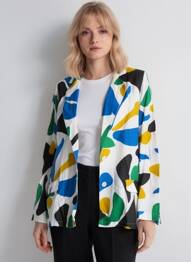 Blazer manches longues bleu LES TROPEZIENNES PAR M.BELARBI femme