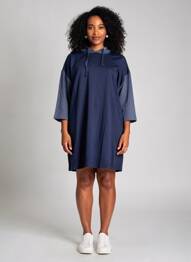 Robe courte manches 3/4 manches 3/4 bleu SHEEGO femme