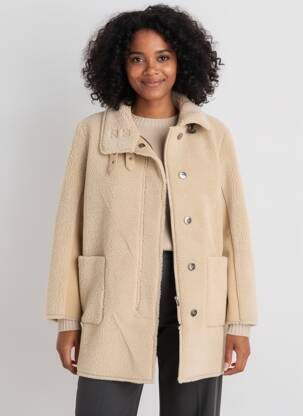 Veste casual coupe droite beige MAISON 123 femme