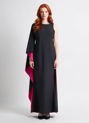 Robe longue sans manche sans manche noir CHIARA BONI femme