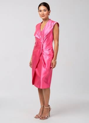 Robe mi-longue sans manche sans manche rose DICE KAYEK femme