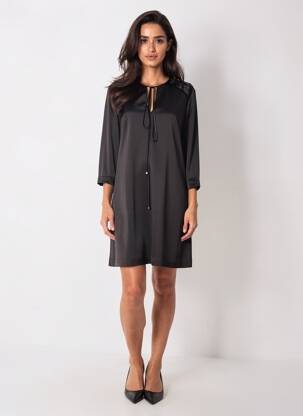 Robe courte manches 3/4 manches 3/4 noir DE SANTIS BY MARTIN ALVAREZ femme