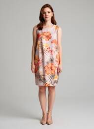 Robe courte sans manche sans manche beige MSGM femme