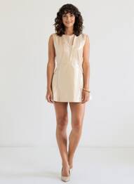 Robe courte sans manche sans manche rose JIL SANDER femme