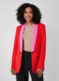 Blazer poches rouge MSGM femme