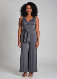 Combi-pantalon sans manche sans manche gris GIO' GUERRERI femme