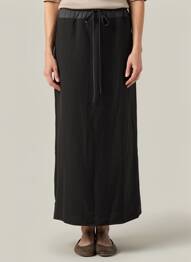 Jupe longue tissage crêpe noir ARTLOVE femme