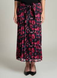 Jupe longue tissage crêpe noir LA PETITE ETOILE femme