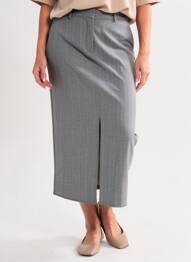 Jupe longue taille normale gris LA PETITE ETOILE femme