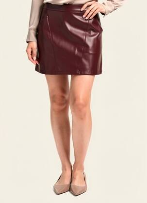 Jupe courte coupe droite violet ARTLOVE femme