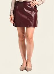 Jupe courte coupe droite violet ARTLOVE femme