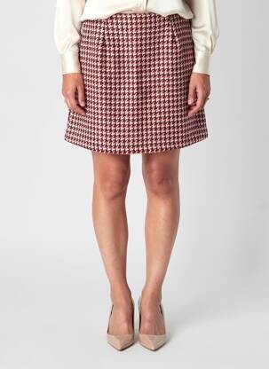 Jupe courte poches rouge LILI SIDONIO femme