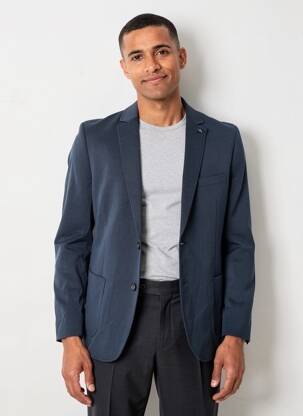 Blazer coupe cintrée bleu FYNCH-HATTON homme