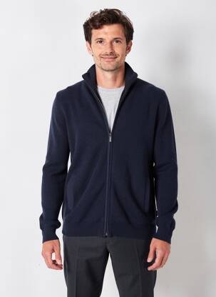 Gilet manches longues manches longues bleu FYNCH-HATTON homme