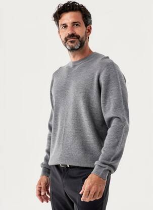 Pull stretch manches longues gris FYNCH-HATTON homme