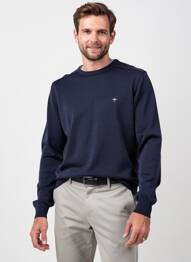 Pull stretch manches longues bleu FYNCH-HATTON homme