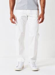 Pantalon chino stretch taille normale blanc FYNCH-HATTON homme