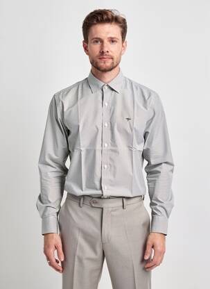 Chemise manches longues coupe cintrée vert FYNCH-HATTON homme