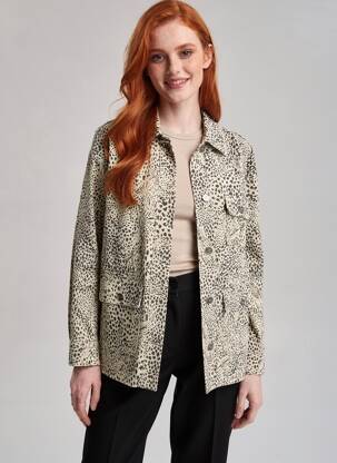 Veste casual poches beige KAFFE femme