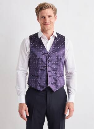 Gilet sans manche effet matière satinée bleu GREGE CREATION homme