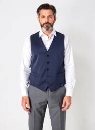 Gilet sans manche effet matière satinée bleu SCABAL homme