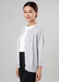 Gilet manches longues stretch gris COQUELICOT femme