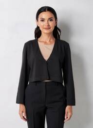Boléro maille fine noir STREET ONE femme