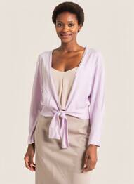 Gilet manches longues stretch violet MORGAN femme