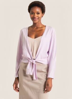 Gilet manches longues stretch violet MORGAN femme