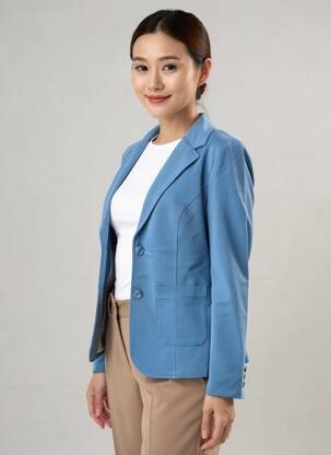 Blazer poches bleu STREET ONE femme