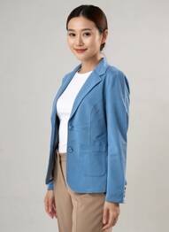 Blazer poches bleu STREET ONE femme