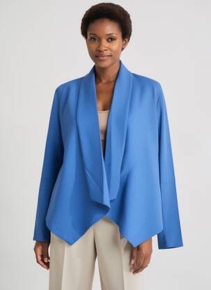Veste casual finition intérieure doublée bleu MOLLY BRACKEN femme