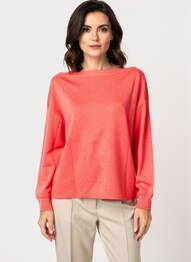 Pull coupe cintrée manches longues rouge STREET ONE femme