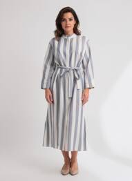 Robe longue manches longues manches longues bleu MAX MARA femme