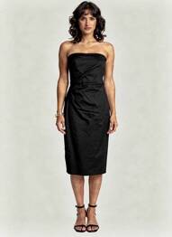 Robe mi-longue sans manche sans manche noir MAX MARA femme