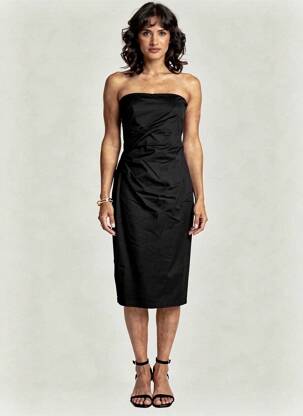Robe mi-longue sans manche sans manche noir MAX MARA femme