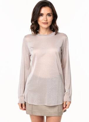 T-shirt manches longues manches longues beige MAX MARA femme