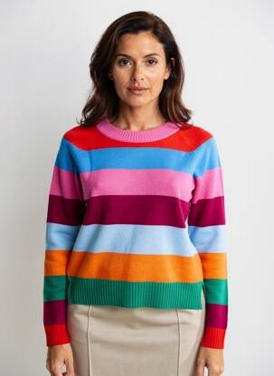 Pull stretch manches longues rose WEEKEND MAXMARA femme