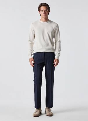 Pantalon slim taille haute taille haute bleu WEEKEND MAXMARA femme