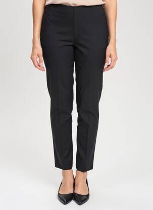 Pantalon slim taille haute taille haute noir PIER ANTONIO GASPARI femme