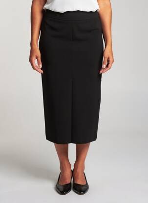 Jupe longue coupe droite noir MAX MARA femme